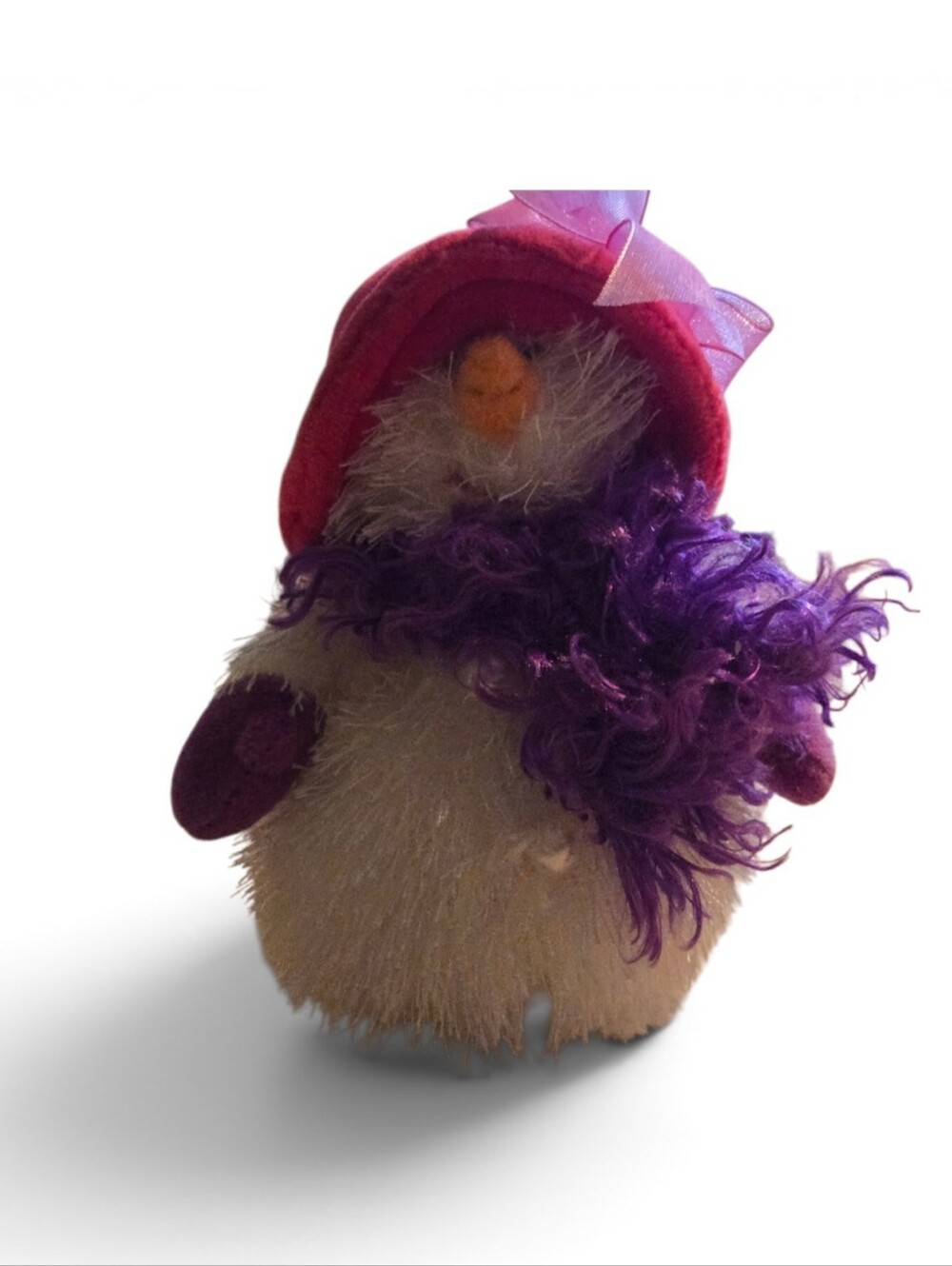 Ganz Red Hat Society Snowbelle Snowwoman small Holiday Christmas plush